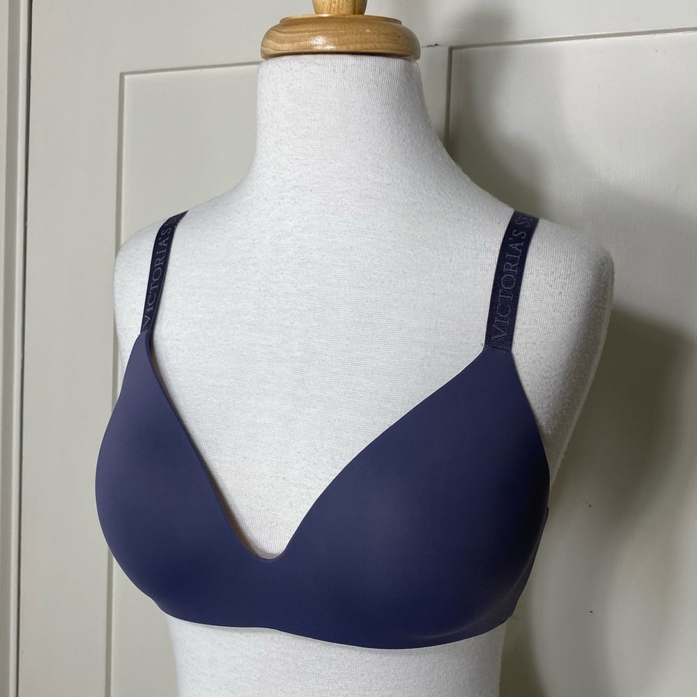 Victoria's Secret Purple Lightly Lined Padded Cup Wireless T-Shirt Bra 34C - Picture 2 of 13